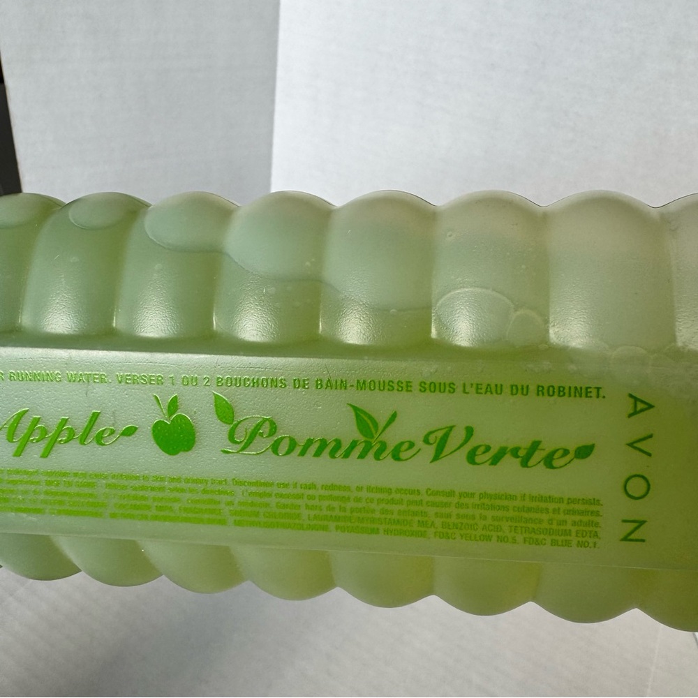 New Sealed Avon Green Apple Bubble Bath 24 oz (1.5 pints) Vintage Pomme Verte - Picture 4 of 7